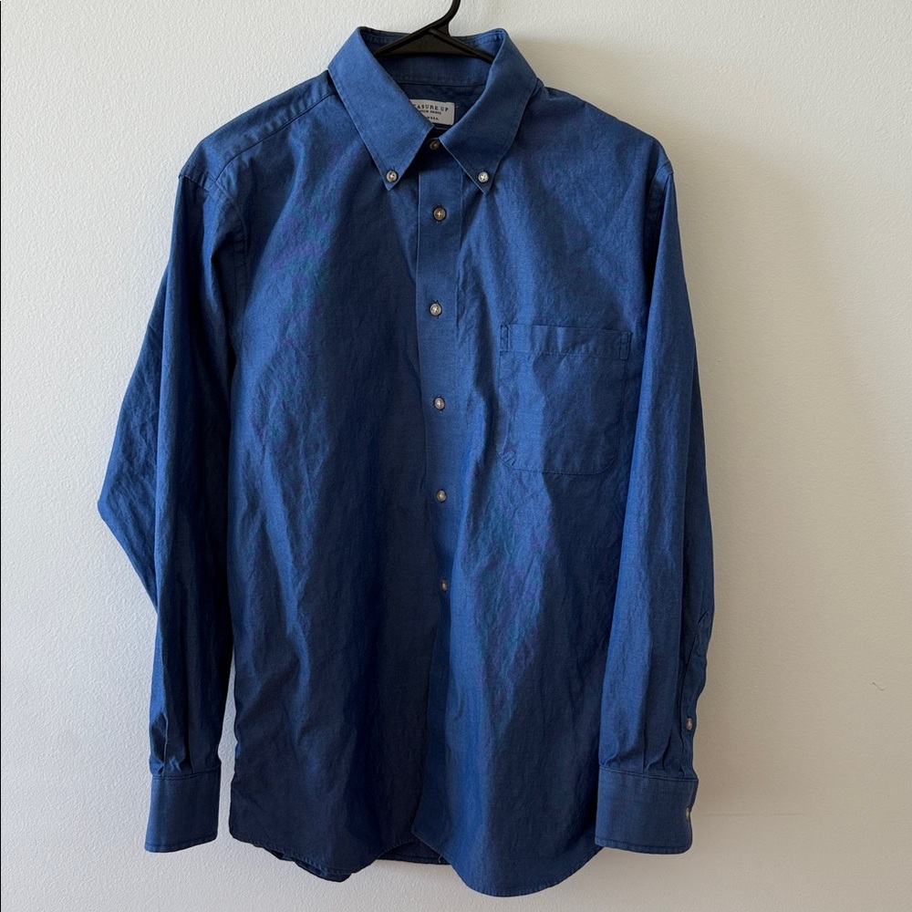 Men's Measure Up Custom Blue Button-Down Shirt Nordstrom Made in USA